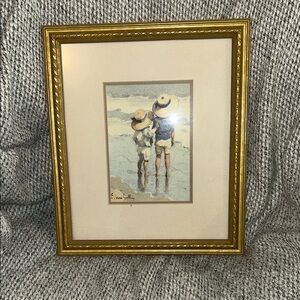 Gold Decorative Picture Frame with Elegant Accents. Perfect condition.